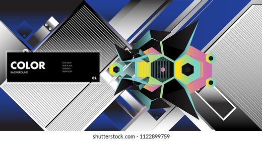 Vector colorful geometric background. Dynamic shapes layout composition for banner and poster in Eps10.

