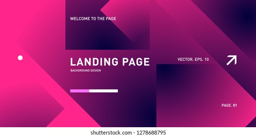 Vector Colorful Geometric Background. Fluid Shapes Composition for Landing Page in Eps10.