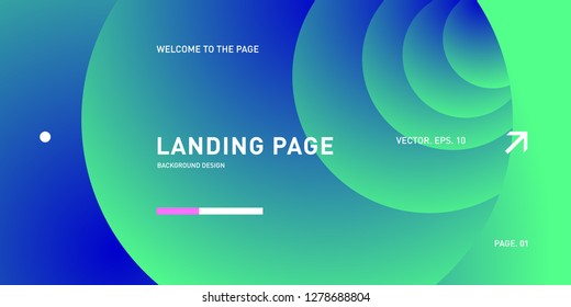 Vector Colorful Geometric Background. Fluid Shapes Composition for Landing Page in Eps10.