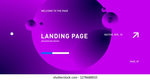 Vector Colorful Geometric Background. Fluid Shapes Composition for Landing Page in Eps10.