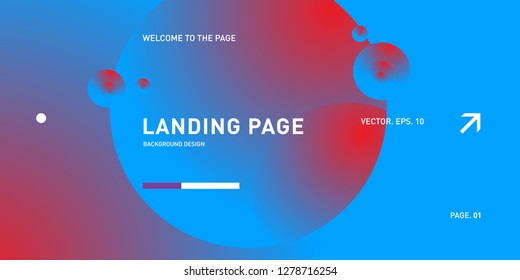 Vector Colorful Geometric Background. Fluid Shapes Composition for Landing Page in Eps10.
