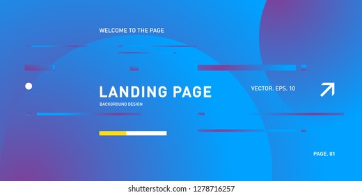 Vector Colorful Geometric Background. Fluid Shapes Composition for Landing Page in Eps10.