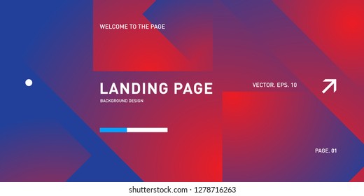 Vector Colorful Geometric Background. Fluid Shapes Composition for Landing Page in Eps10.