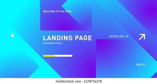 Vector Colorful Geometric Background. Fluid Shapes Composition for Landing Page in Eps10.