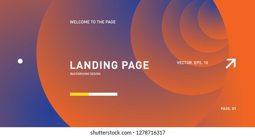 Vector Colorful Geometric Background. Fluid Shapes Composition for Landing Page in Eps10.
