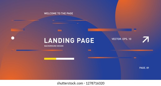 Vector Colorful Geometric Background. Fluid Shapes Composition for Landing Page in Eps10.