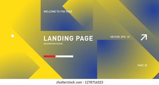 Vector Colorful Geometric Background. Fluid Shapes Composition for Landing Page in Eps10.