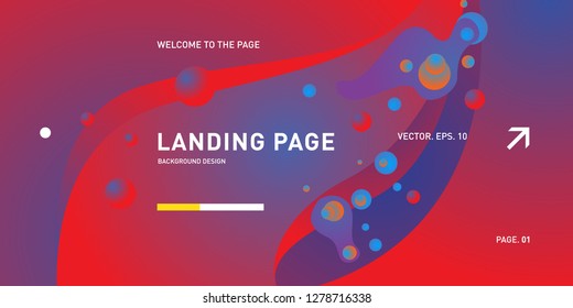 Vector Colorful Geometric Background. Fluid Shapes Composition for Landing Page in Eps10.