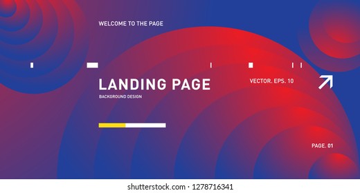 Vector Colorful Geometric Background. Fluid Shapes Composition for Landing Page in Eps10.