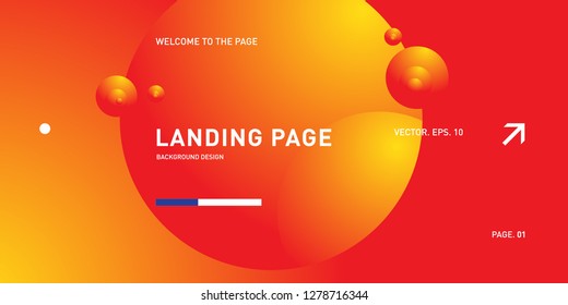 Vector Colorful Geometric Background. Fluid Shapes Composition for Landing Page in Eps10.