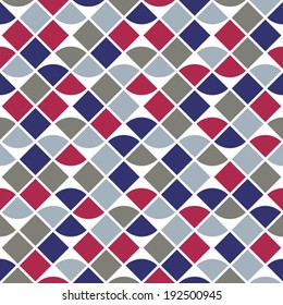 Vector colorful geometric background, ornament abstract seamless pattern.