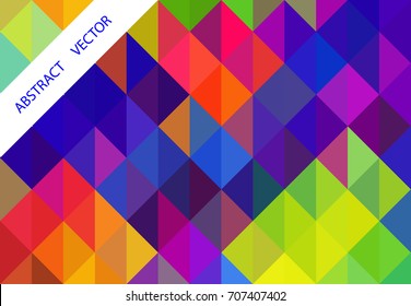 Vector. Colorful geometric background with place for inscription