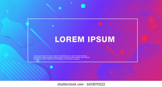 Vector colorful geometric fluid shapes background. Eps10 vector.