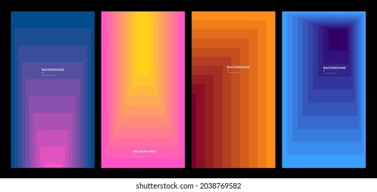 Vector Colorful Geometric Gradient Background for Banner