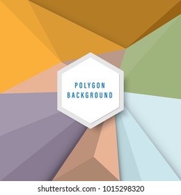 Vector colorful geometric graphic background, abstract polygon