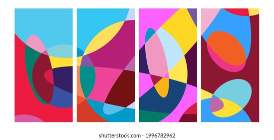 Vector colorful geometric liquid abstract background pattern for social media template