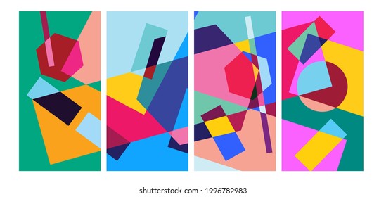 Vector colorful geometric liquid abstract background pattern for social media template