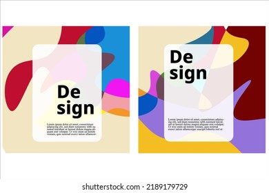 Vector colorful geometric liquid abstract background pattern for social media template