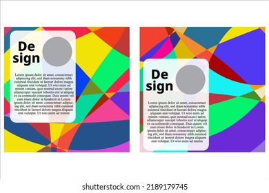 Vector colorful geometric liquid abstract background pattern for social media template