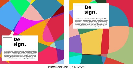 Vector colorful geometric liquid abstract background pattern for social media template