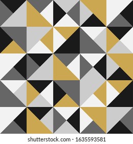 Vector colorful geometric seamless pattern - creative polygonal texture. Contemporary abstract trendy repeatable background.