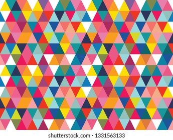 Vector colorful geometric shapes seamless pattern background. Perfect for textile design, fashion prints, paper backgrounds and print on demand products.