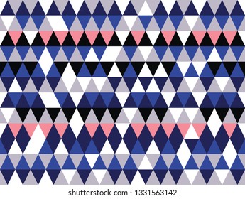 Vector colorful geometric shapes seamless pattern background. Perfect for textile design, fashion prints, paper backgrounds and print on demand products.