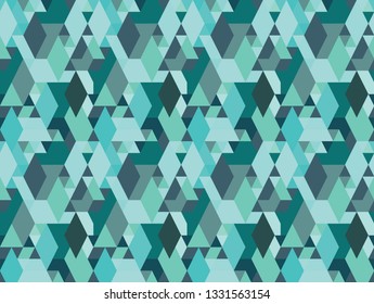 Vector colorful geometric shapes seamless pattern background. Perfect for textile design, fashion prints, paper backgrounds and print on demand products.