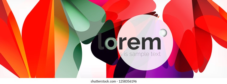 Fondo de triángulo geométrico de color vectorial, diseño de pancarta de cristal, plantilla moderna con formas triangulares sobre fondo claro
