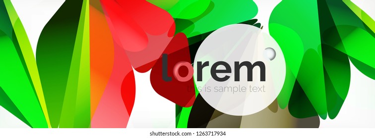 Vector colorful geometric triangle background, crystal banner design, modern template with triangular shapes on light backdrop