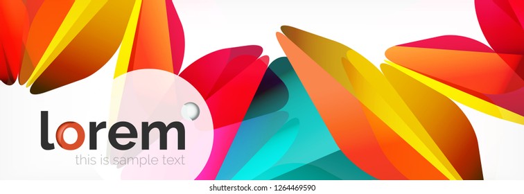 Vetor colorido fundo triângulo geométrico, design de banner de cristal, modelo moderno com formas triangulares em fundo de luz