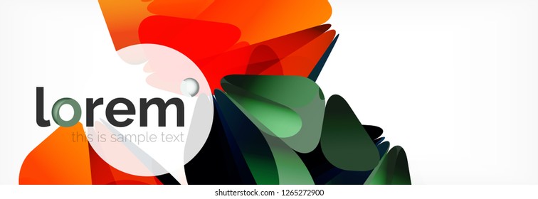 Vector colorful geometric triangle background, crystal banner design, modern template with triangular shapes on light backdrop