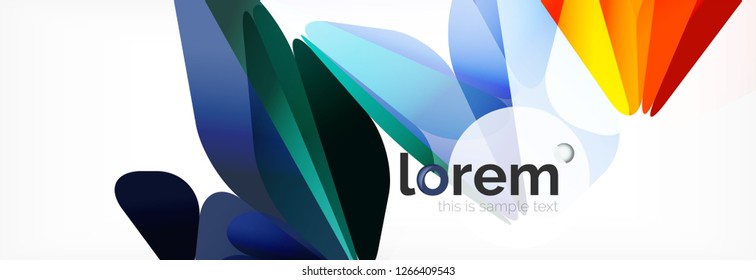 Vector colorful geometric triangle background, crystal banner design, modern template with triangular shapes on light backdrop