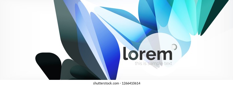 Fondo de triángulo geométrico de color vectorial, diseño de pancarta de cristal, plantilla moderna con formas triangulares sobre fondo claro
