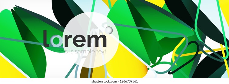 Fondo de triángulo geométrico de color vectorial, diseño de pancarta de cristal, plantilla moderna con formas triangulares sobre fondo claro