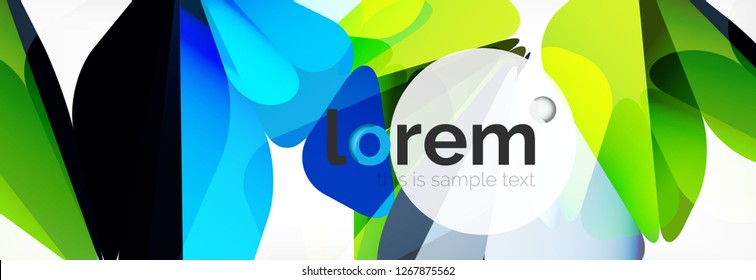 Fondo de triángulo geométrico de color vectorial, diseño de pancarta de cristal, plantilla moderna con formas triangulares sobre fondo claro