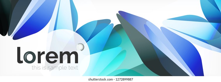 Fondo de triángulo geométrico de color vectorial, diseño de pancarta de cristal, plantilla moderna con formas triangulares sobre fondo claro
