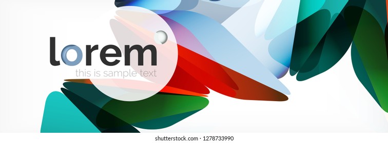 Vector colorful geometric triangle background, crystal banner design, modern template with triangular shapes on light backdrop