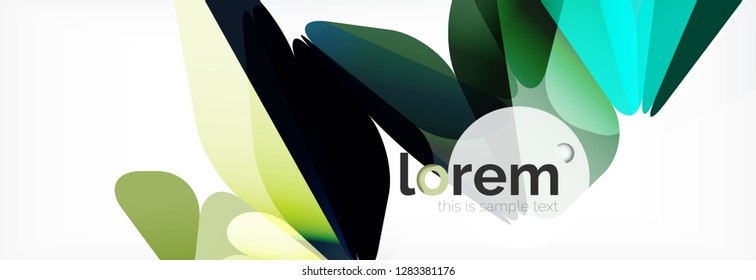 Vector colorful geometric triangle background, crystal banner design, modern template with triangular shapes on light backdrop