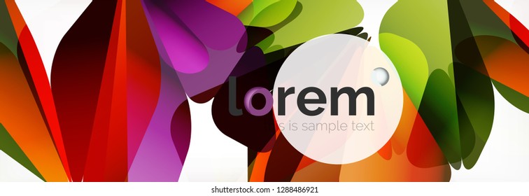 Fondo de triángulo geométrico de color vectorial, diseño de pancarta de cristal, plantilla moderna con formas triangulares sobre fondo claro