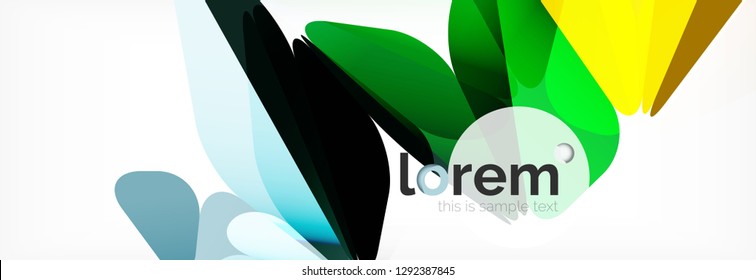 Vector colorful geometric triangle background, crystal banner design, modern template with triangular shapes on light backdrop