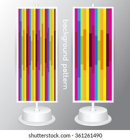 vector colorful geometrical abstract seamless pattern on gray background