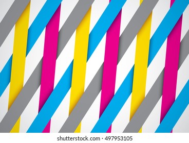 Vector de banda geométrica y fondo coloridos