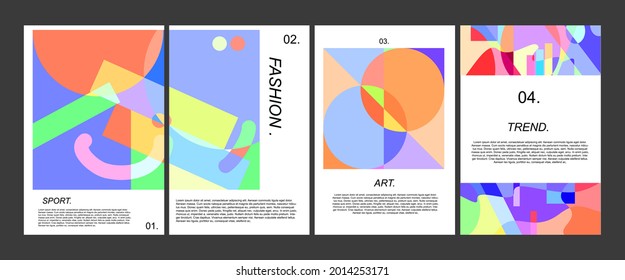 Vector colorful geomtric for social media abstract, poster, banner and another media.