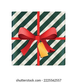 Vector colorful gift boxe with ribbon and bow.
