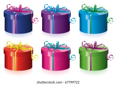 vector colorful gift boxes for any life event
