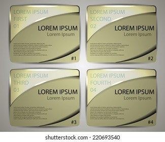 Vector colorful glass banners