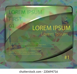 Vector colorful glass banners