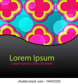 Vector colorful glittering abstract background