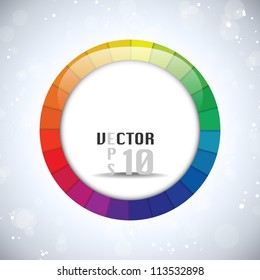 Vector - Colorful Glossy Circle Background